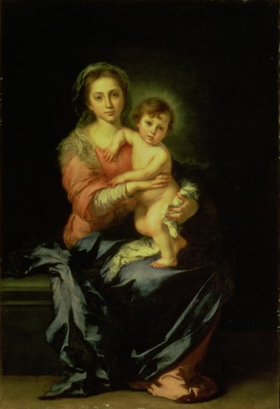 Madonna en Kind, na 1638 door Bartolomé Esteban Murillo